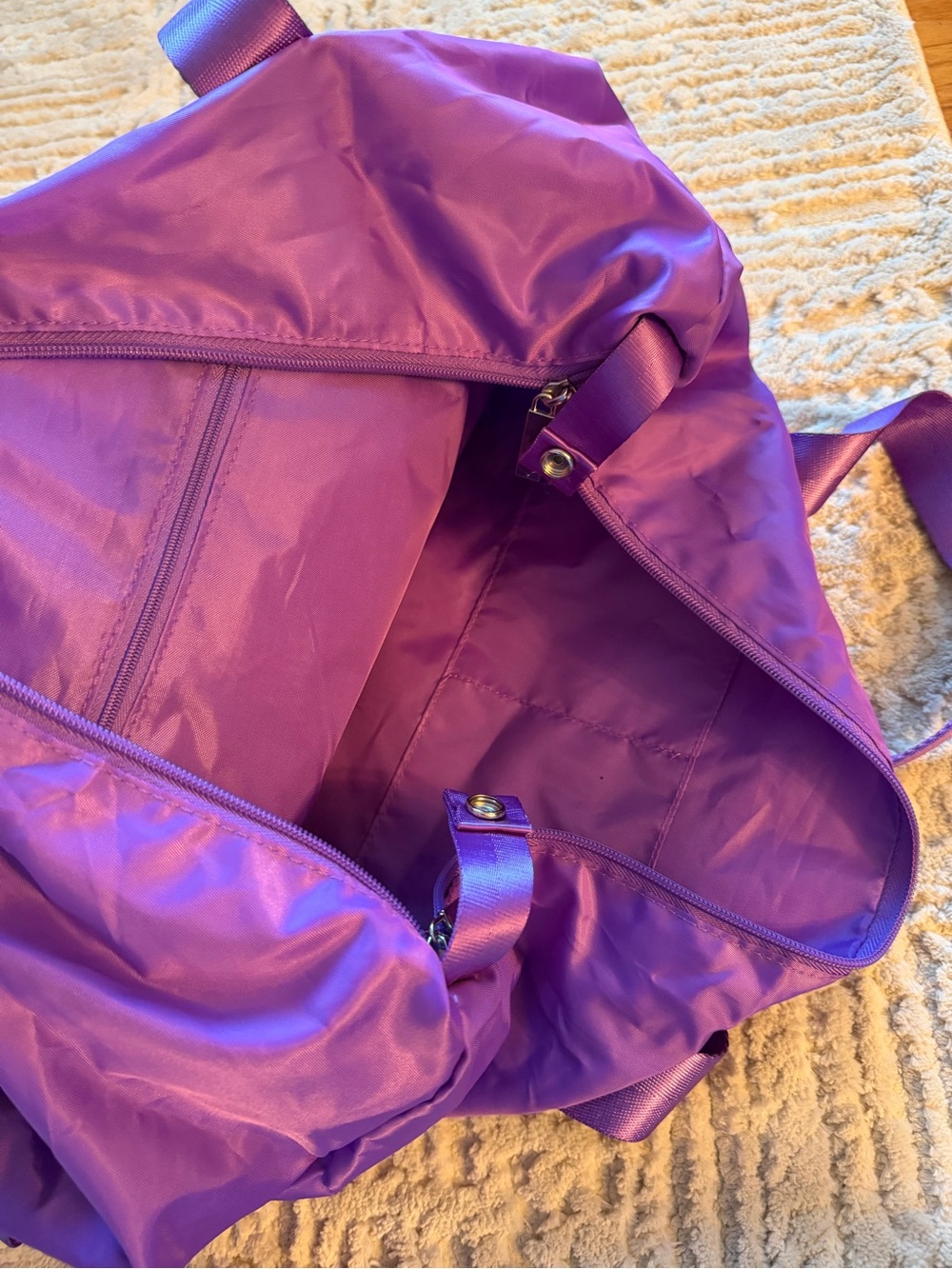 Purple Nylon Tote Bag - Picture 5 of 7